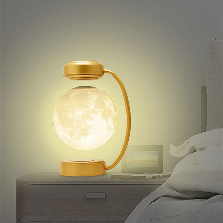 3D LED Moon Night Light - Wireless Magnetic Levitating Rotating Floating Ball Lamp For School Office Bookshop Home Decoration