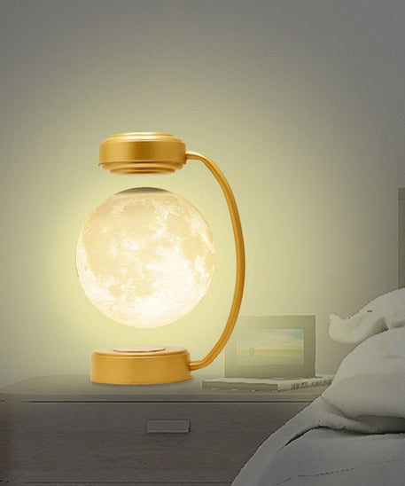 3D LED Moon Night Light - Wireless Magnetic Levitating Rotating Floating Ball Lamp For School Office Bookshop Home Decoration