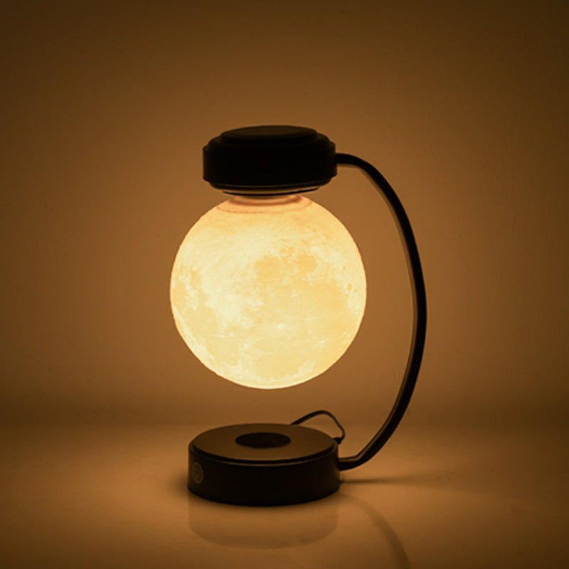 3D LED Moon Night Light - Wireless Magnetic Levitating Rotating Floating Ball Lamp For School Office Bookshop Home Decoration