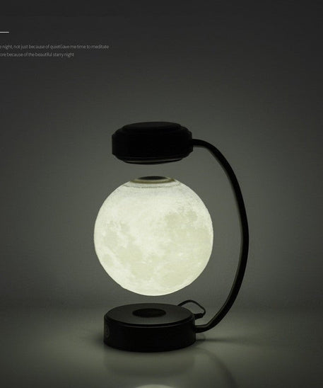 3D LED Moon Night Light - Wireless Magnetic Levitating Rotating Floating Ball Lamp For School Office Bookshop Home Decoration